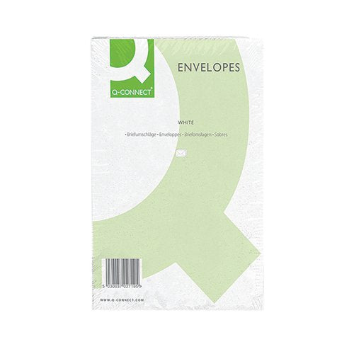 Q-CONNECT C4 ENVELOPES POCKET PLAIN PEEL AND SEAL 100GSM WHI