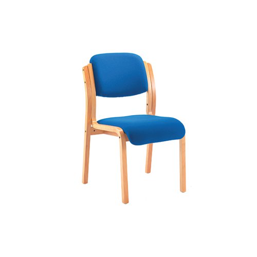 JEMINI WOOD FRAME SIDE CHAIR NO ARMS 640X640X845MM BLUE KF03