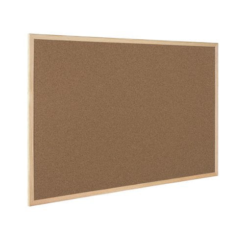 Q-CONNECT LIGHTWEIGHT CORK NOTICEBOARD 600X900MM KF03567