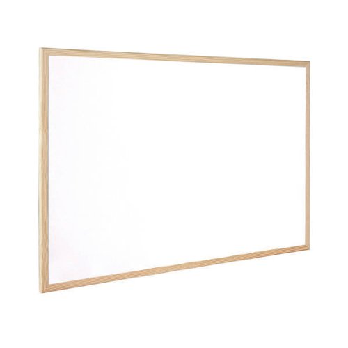Q-CONNECT WOODEN FRAME WHITEBOARD 900X600MM KF03571