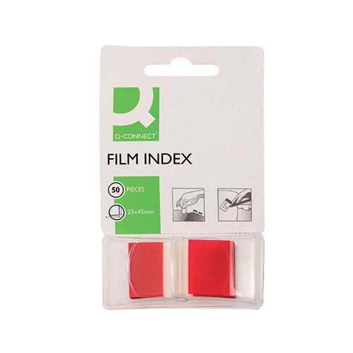 Q-CONNECT PAGE MARKER RED (PACK OF 50) KF03633