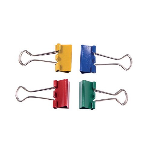 Q-CONNECT FOLDBACK CLIP 32MM ASSORTED (PACK OF 10) KF03653