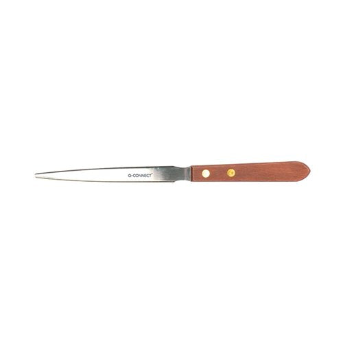 Q-CONNECT LETTER OPENER WOODEN HANDLE KF03985