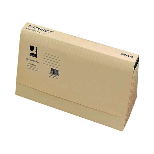 Q-CONNECT EXPANDING FILE FOOLSCAP 31 POCKET MANILLA KF04090
