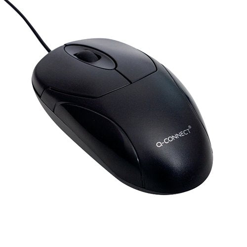 Q-CONNECT SCROLL WHEEL MOUSE BLACK KF04368