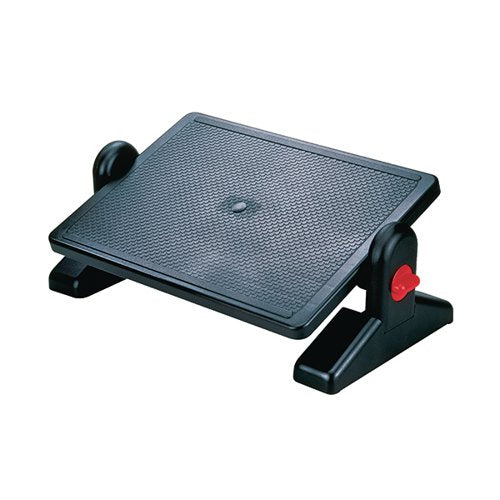 Q-CONNECT ERGONOMIC ADJUSTABLE FOOTREST PLATFORM SIZE 540X265MM BLACK 29200-70