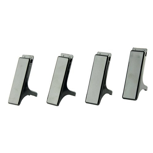 Q-CONNECT EXECUTIVE LETTER TRAY RISERS BLACK (PACK OF 4) CP009KFBLK