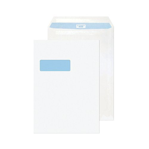 Q-CONNECT C4 ENVELOPE WINDOW SELF SEAL 90GSM WHITE (75 PACK)