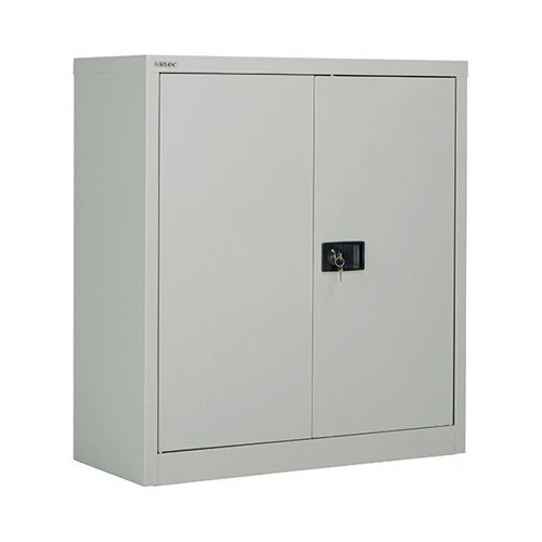JEMINI 2 DOOR STATIONERY CUPBOARD 420X960X1005MM GREY KF0850