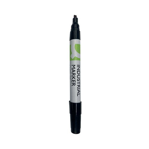 Q-CONNECT INDUSTRIAL MARKER CHISEL TIP BLACK (PACK OF 10)