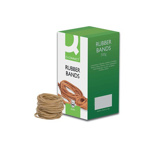 Q-CONNECT RUBBER BANDS NO.19 88.9 X 1.6MM 500G KF10527