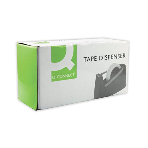 Q-CONNECT TAPE DISPENSER EXTRA LARGE FOR 25MM X 33/66M TAPE BLACK MPTDPKPBLK