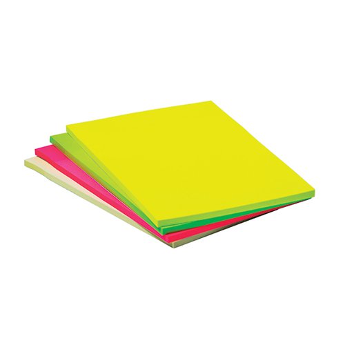 Q-CONNECT EXTRA STICKY MEETING PADS 101X150MM ASSORTED (PACK