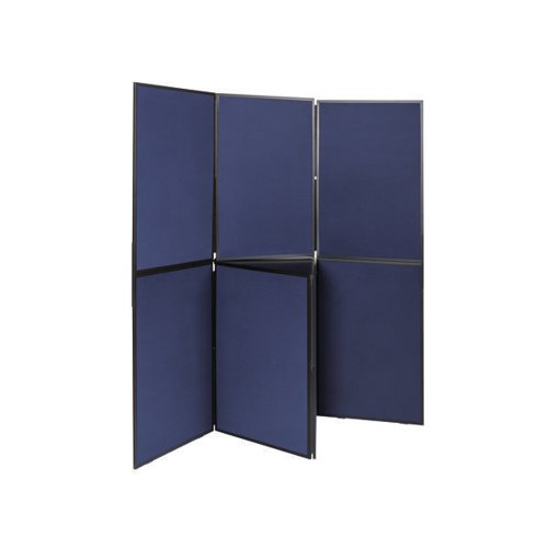 Q-CONNECT 7 PANEL DISPLAY BOARD 1800X1800MM BLUE/GREY DSP330