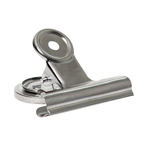 Q-CONNECT MAGNETIC GRIP CLIP 50MM SILVER (PACK OF 3)