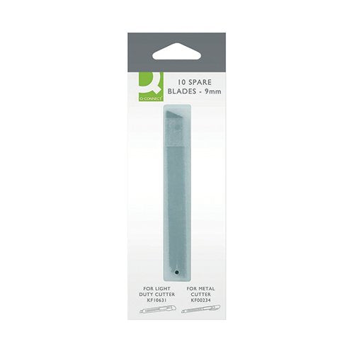Q-CONNECT LIGHT DUTY 9MM BLADES (10 PACK) KF14757