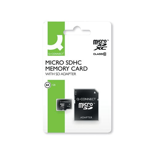 Q-CONNECT 64GB MICROSD CARD CLASS 10 KF16128