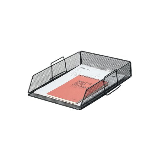 Q-CONNECT STACKABLE LETTER TRAY BLACK KF17293