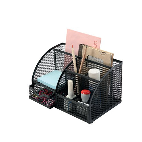 Q-CONNECT CURVED DESKTOP ORGANISER BLACK KF17295