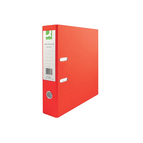 Q-CONNECT 70MM LEVER ARCH FILE POLYPROPYLENE A4 RED (10 PACK