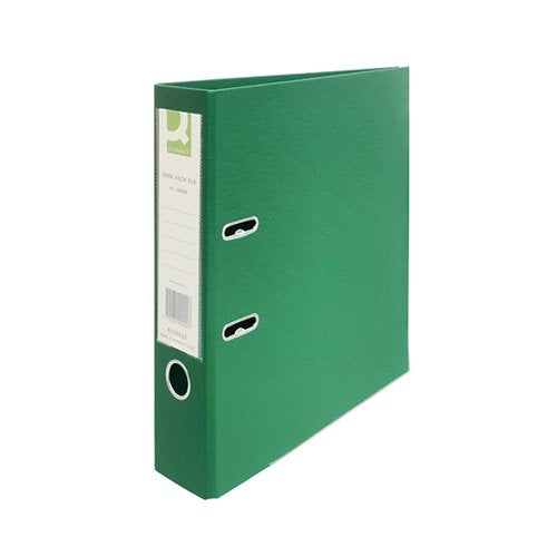 Q-CONNECT 70MM LEVER ARCH FILE POLYPROPYLENE A4 GREEN (PACK