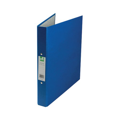 Q-CONNECT 2 RING 25MM PAPER OVER BOARD BLUE A4 BINDER (10 PA