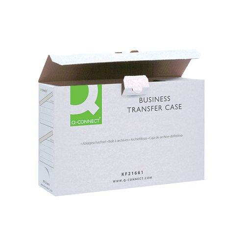 Q-CONNECT BUSINESS TRANSFER CASE WHITE (PACK OF 10) KF21661