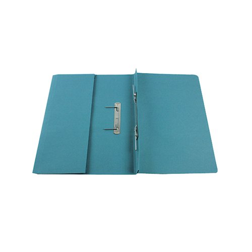 Q-CONNECT TRANSFER POCKET FILE 38MM CAPACITY FOOLSCAP BLUE (PACK OF 25) KF26094