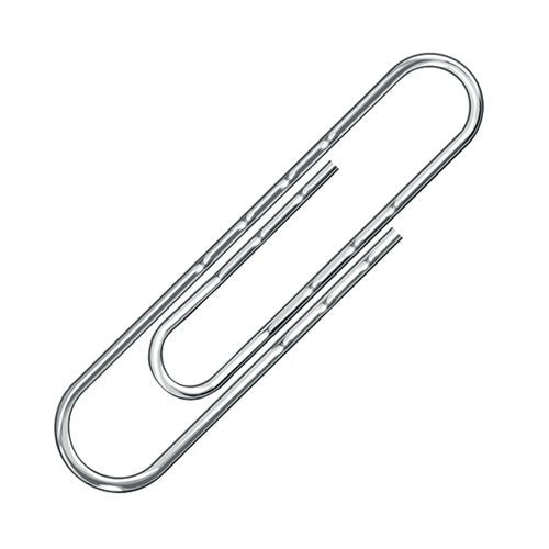 Q-CONNECT PAPERCLIPS WAVY 77MM (100 PACK) KF27004
