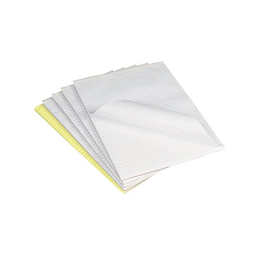 Q-CONNECT FEINT RULED BOARD BACK MEMO PAD 160 PAGES A4 (PACK