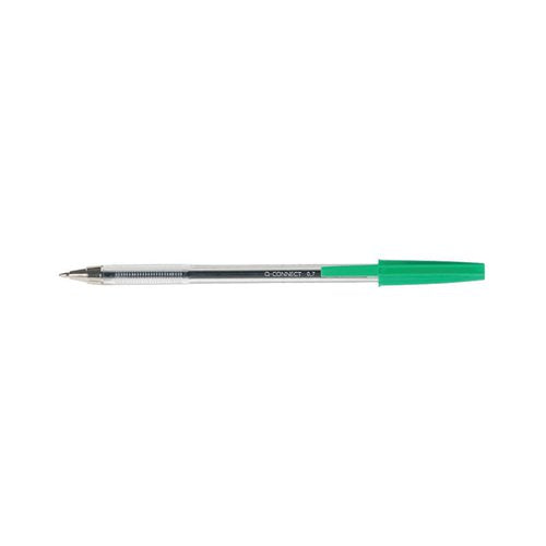 Q-CONNECT BALLPOINT PEN MEDIUM GREEN (PACK OF 20) KF34045
