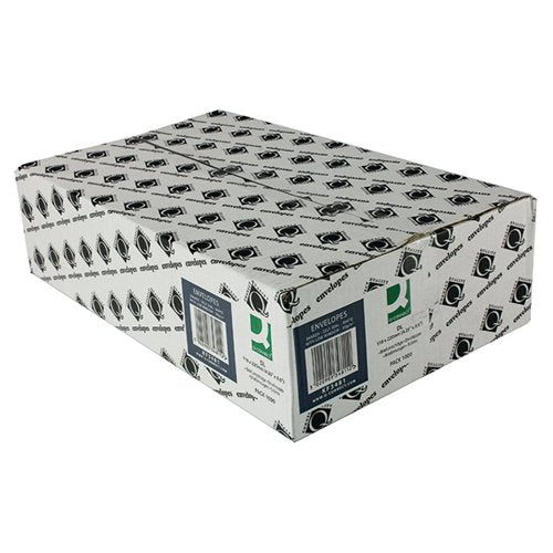 Q-CONNECT DL ENVELOPES WINDOW SELF SEAL 90GSM WHITE (1000 PA