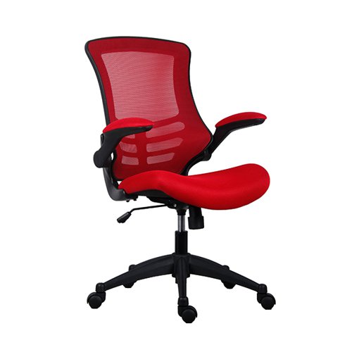 JEMINI JAYA OPERATOR CHAIR 680X670X970-1070MM RED KF70064