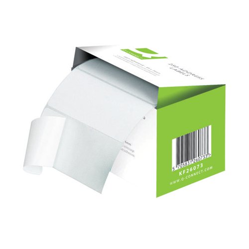 Q-CONNECT ADDRESS LABEL ROLL SELF ADHESIVE 76X50MM WHITE (PA