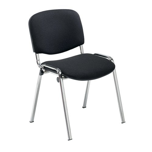 JEMINI ULTRA MULTIPURPOSE STACKING CHAIR BLACK/CHROME KF7290