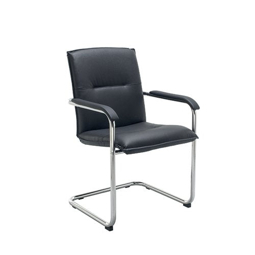 JEMINI STRATUS TUSCANY MEDIUM BACK VISITOR CHAIR LEATHER LOO