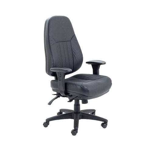 AVIOR THORPE HIGH BACK TASK CHAIR 670X650X1090-1175MM BLACK