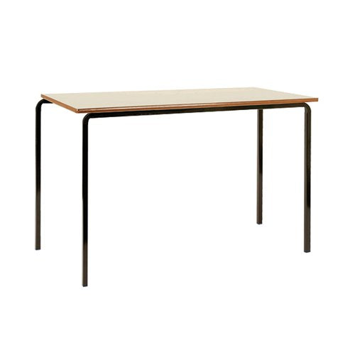 JEMINI MDF EDGED CLASS TABLE 1200X600X590MM BEECH/BLACK (PAC