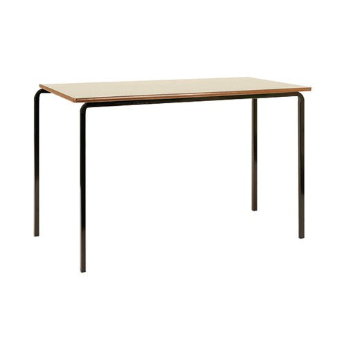 JEMINI MDF EDGED CLASS TABLE 1200X600X710MM BEECH/BLACK (PAC
