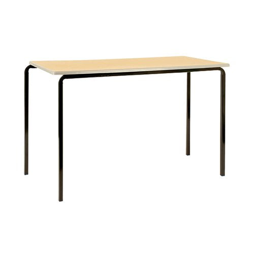 JEMINI MDF EDGED CLASSROOM TABLE 1100X550X710MM BEECH/SILVER