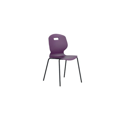 TITAN ARC FOUR LEG CLASSROOM CHAIR SIZE 5 GRAPE KF77792