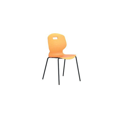 TITAN ARC FOUR LEG CLASSROOM CHAIR SIZE 5 MARIGOLD KF77794