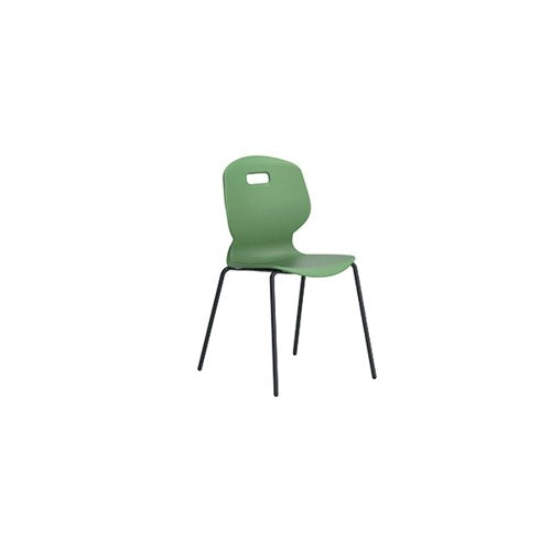TITAN ARC FOUR LEG CLASSROOM CHAIR SIZE 6 FOREST KF77798