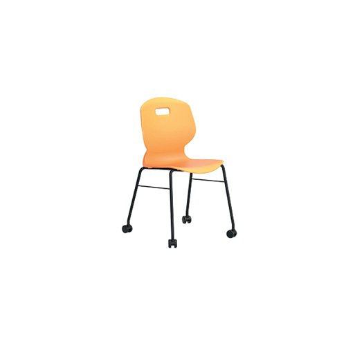 TITAN ARC MOBILE FOUR LEG CHAIR SIZE 6 MARIGOLD KF77836