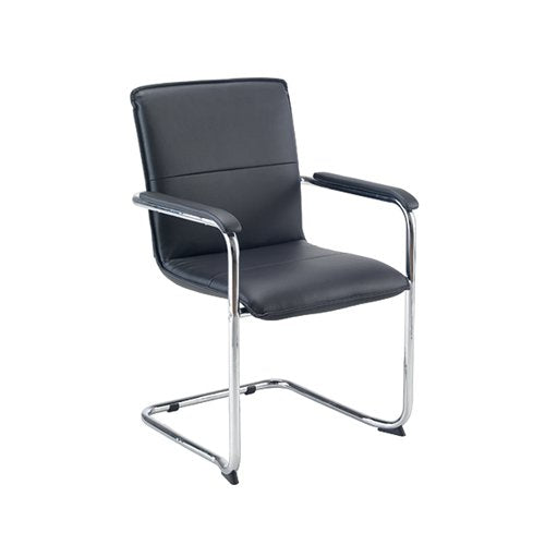 TITAN STRATUS TUSCANY MEDIUM BACK VISITOR CHAIR LEATHER LOOK
