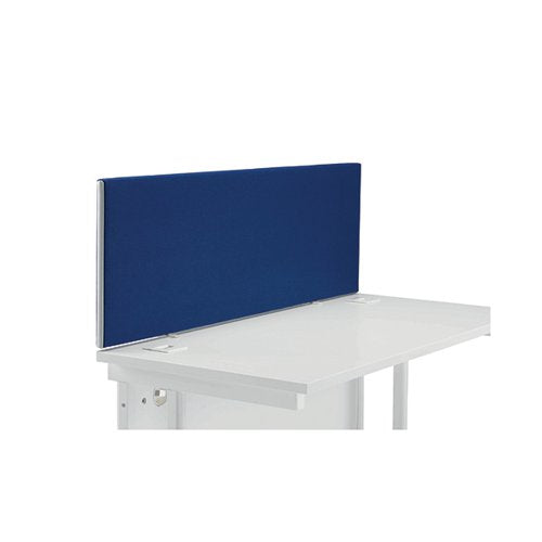 JEMINI STRAIGHT DESK MOUNTED SCREEN 1200X25X400MM BLUE KF789
