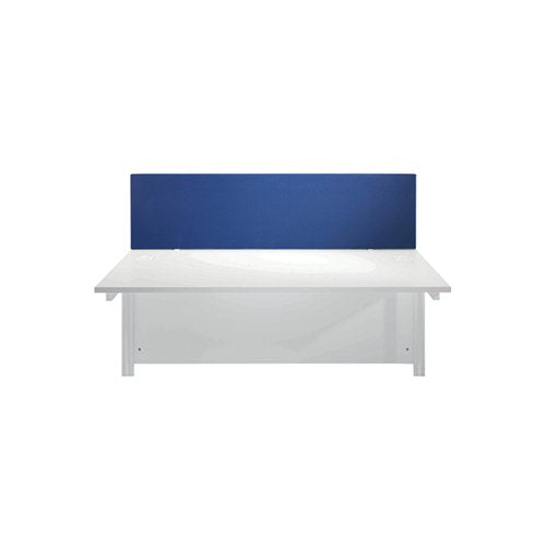 JEMINI STRAIGHT DESK MOUNTED SCREEN 1600X25X400MM BLUE KF789