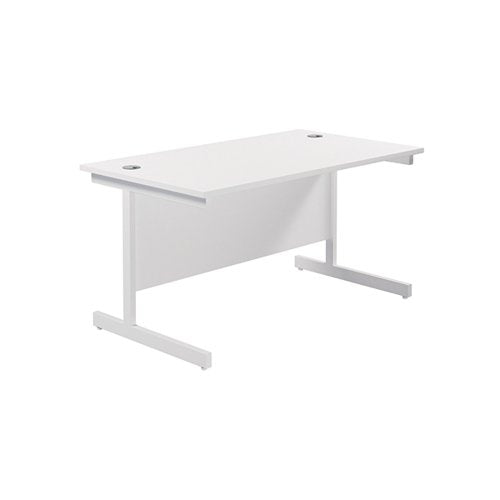 JEMINI SINGLE RECTANGULAR DESK 1200X800X730MM WHITE/WHITE KF