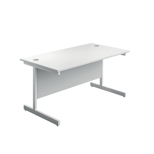 FIRST RECTANGULAR CANTILEVER DESK 1200X800X730MM WHITE/WHITE