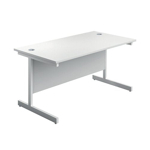 FIRST RECTANGULAR CANTILEVER DESK 1800X800X730MM WHITE/WHITE